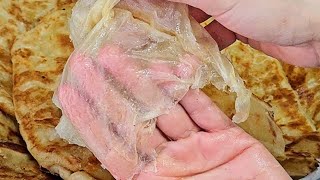 Akşamdan Hazirla Dondur Sabah 2 Daki̇kada Pi̇şi̇r😍Tel Tel Ayrilan Katmer 👌İster Dondur İster Pişir