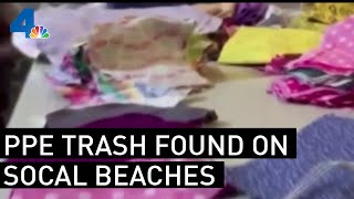PPE Trash Littering LA Beaches | NBCLA