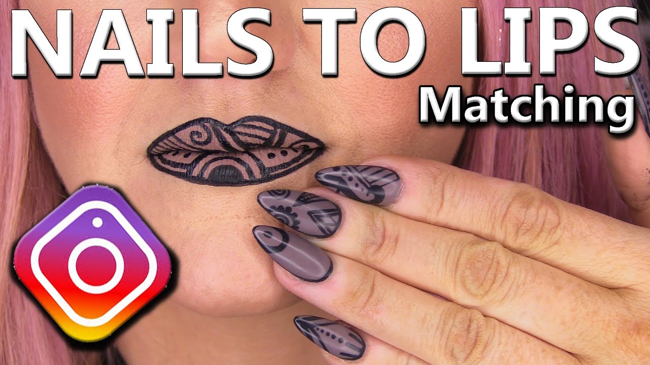 8. "Lips and Stripes Nail Art Tutorial" - wide 1