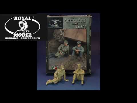 Build Review Of 1-35 Scale Royal Model Set 533- A Moment Of Rest - German Tank Crew WWII