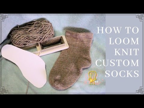 looms almelo How to Loom Knit Custom Size Bootie Sole