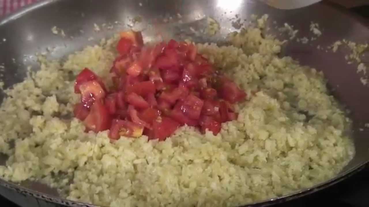 Tomato Cauliflower Rice YouTube