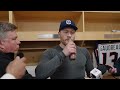 Zach Werenski, Mathieu Olivier and Head Coach Dean Evason - Blue Jackets @ Sharks | Postgame Media