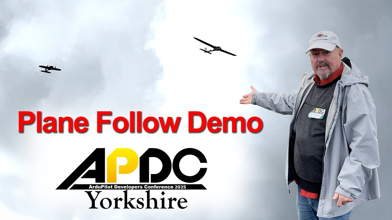 Plane Follow demo at the ArduPilot Developer conference 2025 - YouTube