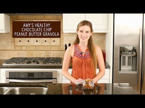 Healthy Chocolate Chip Peanut Butter Granola | Amy's Healthy Baking