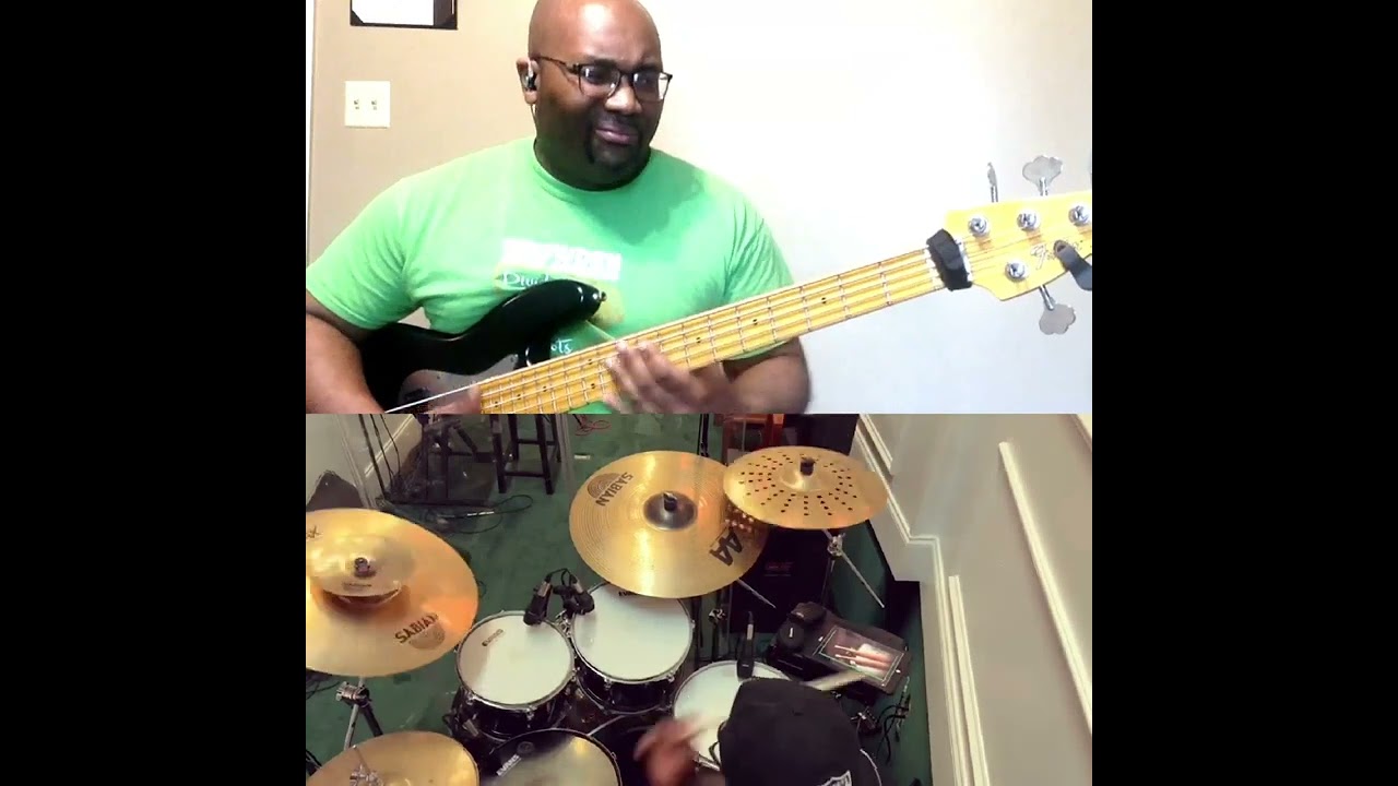 Back to Eden Donald Lawrence Bass Cover with drums DeVonye Babb x Rapheal Unique