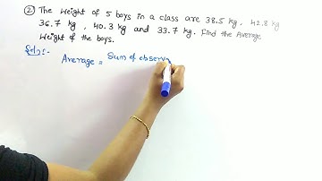 ICSE Grade-5 Mathematics Chapter-12 Average (part1)