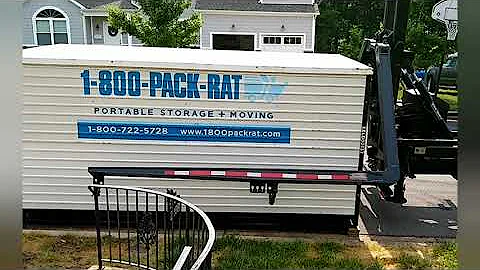 1-800-PACK-RAT unloading storage container