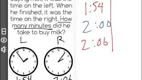 [3.MD.1-3.0] Time to Nearest Minute - Common Core Standard