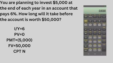 Solving for N in an Ordinary Annuity Problem Using a TI BAII Plus Financial Calculator