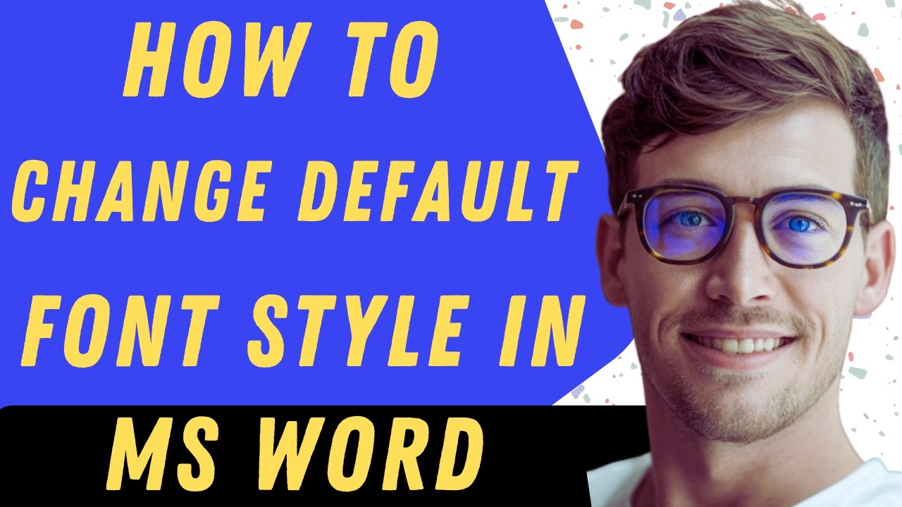 How To Change Default Font Style In MS Word - Full Guide - YouTube