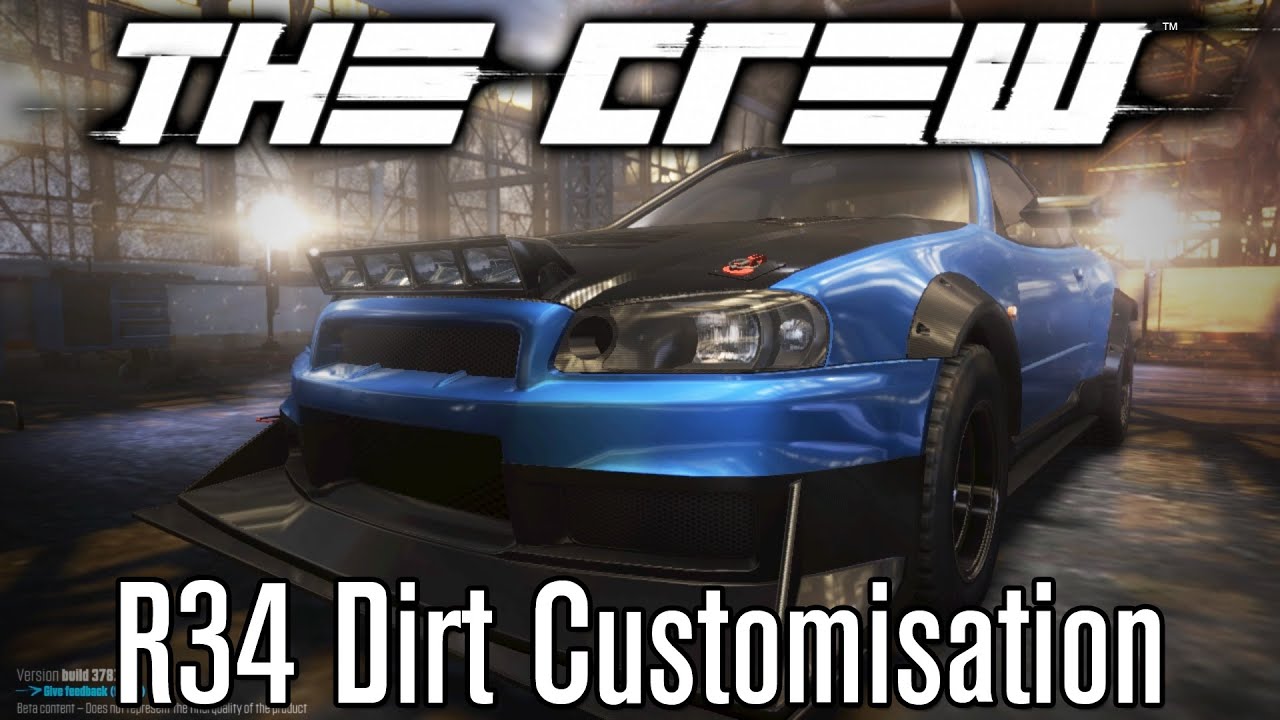 The Crew (Beta) - Nissan Skyline GT-R (R34) Customisation [DIRT] forza horizon 2