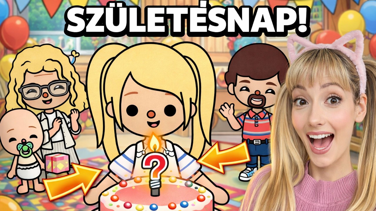 TocaBoca Fanni SZÜLETÉSNAPJA!🥳😍🎂 #tocaboca #32RÉSZ