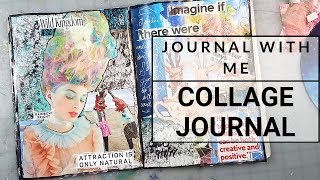Magazine Collage Art Journal Page | Brighter Days Ahead
