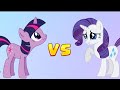 TWILIGHT SPARKLE VS RARITY| MY LITTLE PONY | WHO IS STRONGER???