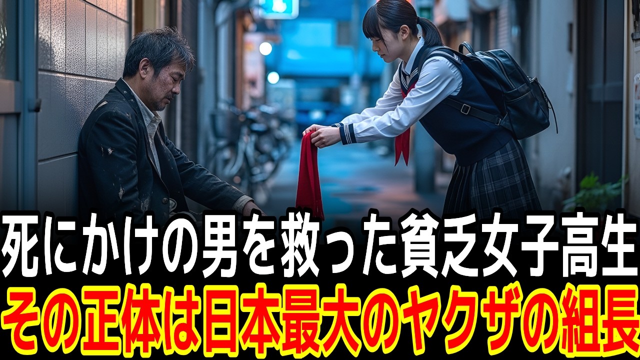 死にかけの男を救った貧乏女子高生その正体は日本最大のヤクザの組長|感動の実話|衝撃の逆転劇|人生ドラマ|