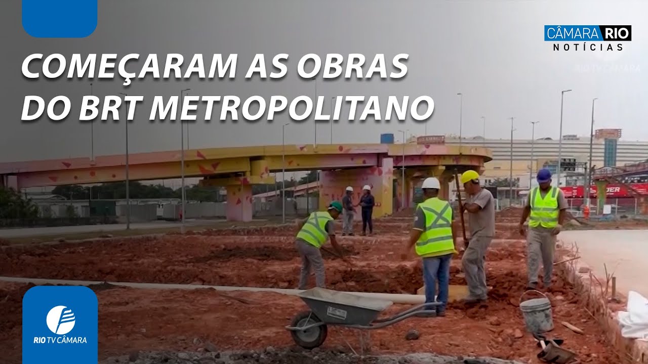 Obras do BRT Metropolitano começam com promessa de integração entre Rio e Baixada