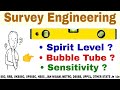 Spirit level  bubble tube  sensitivity  survey engineering