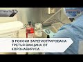 В России зарегистрирована третья вакцина от коронавируса