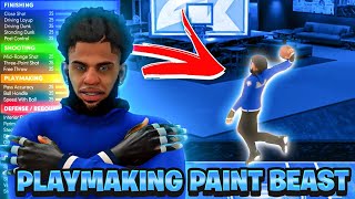 *NEW* BEST PLAYMAKING PAINT BEAST BUILD on NBA 2K22 - SPEEDBOOST, CONTACT DUNKS, GREENS + MORE