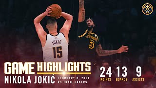 Nikola Jokić Near Triple-Double | Full Game Highlights vs. Lakers 🎥