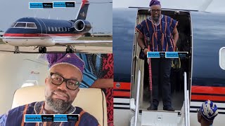 Billionaire Mcdan jets ✈️one of his planes to Wa in a luxurious style for his Mcdan Youth connect…