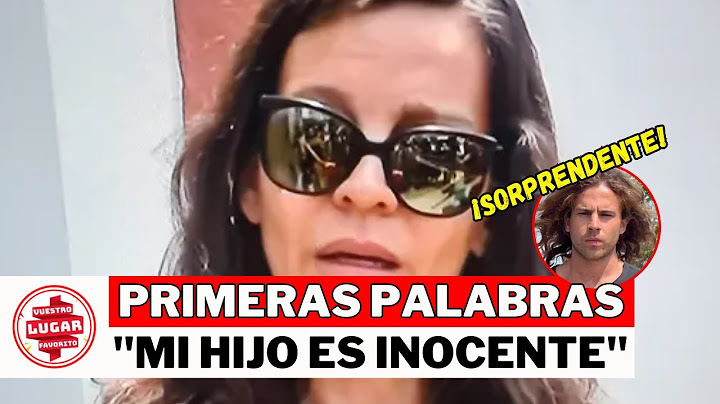 The MOTHER of Daniel Sancho grants the FIRST STATEMENTS about her SON