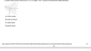 Topographic Maps Quizlet Test