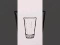 How To Draw A Glass Cup Step By Step كيفية رسم كأس زجاجي خطوة بخطوة 