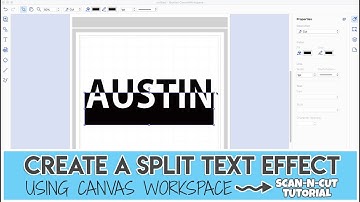 Create a Split Text Effect Using Canvas Workspace (ScanNCut Tutorial)