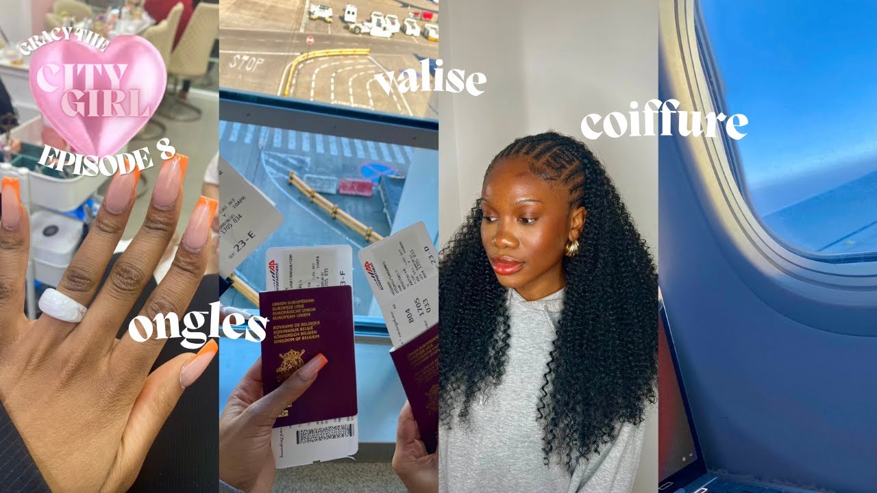 VLOG : PREPARATION VACANCE ENTRE FILLES, COIFFURE, MANUCURE, VALISE... | CITY GIRL