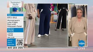 WynneLayers Luxe Crepe Pant with Sideseam Panel