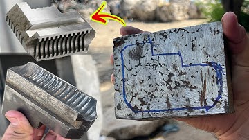 How a Broken Lathe Chuck Jaw Was Rebuilt from Raw Iron – Full Fabrication Process