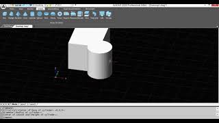 ActCAD-3d solid editing menu Intersect