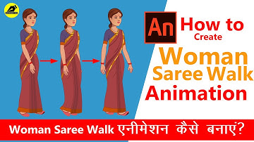 How To Make Saree Women Walk Cycle Animation | 2D Animation Step By Step | @LearnAnimationHindi
