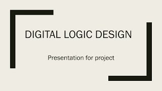 Digital Logic Design || Fall 2021-2022 || Project Title: STOP WATCH