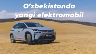O'zbekistonda yangi elektromobil - GAC AION V. Xusnora Shadieva bilan test-drive [RUS sub]