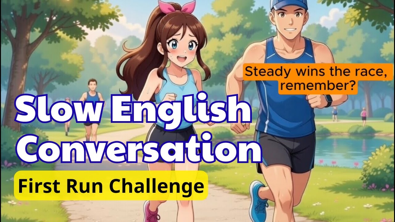Emily's First Run Challenge 🏃‍♀️ | Slow English Conversation For Beginners