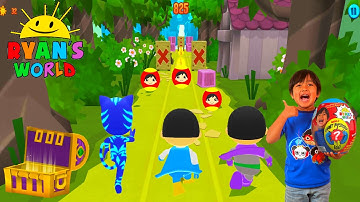 Tag with Ryan PJ Masks Gekko vs Owlette vs Catboy vs Blue Titan vs Dark Titan | U-PLAY