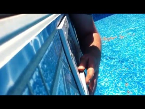 How to install a pool skimmer faceplate