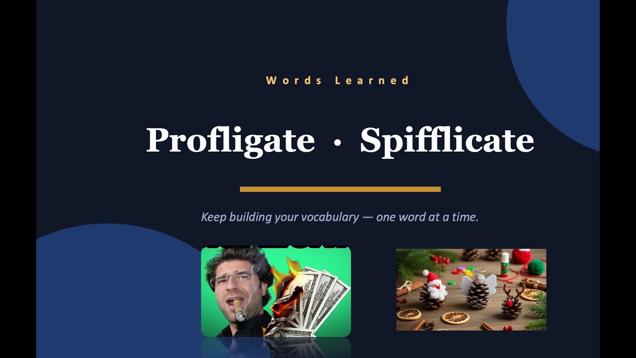 Profligate Examples profligate meaning, spifflicate meaning - YouTube