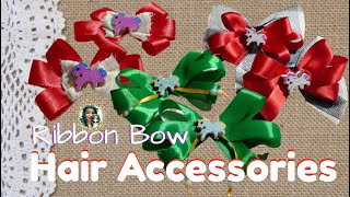 DIY Unicorn Ribbon Bow Hair Accessories