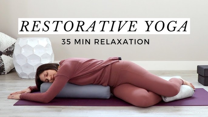 Restorative Yoga With a Bolster for Relaxation 