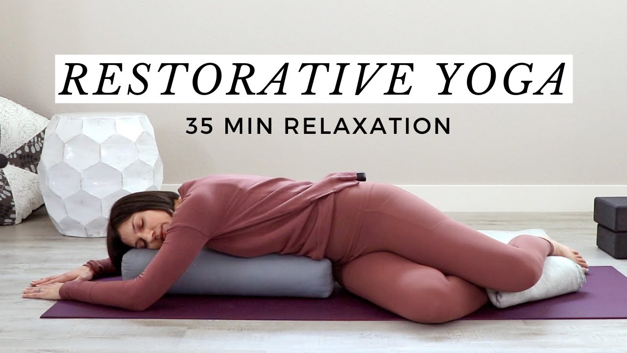 Restorative Yoga With Props for Full Body + Mind Relaxation YouTube