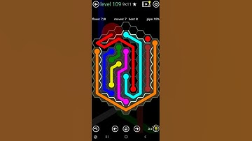 How To Solve Flow Free Hexes Courtyard Pack Level 109 9x11 Board Walk Through Solution Walkthrough