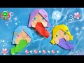 【折り紙】人魚の折り方　【Origami】How to fold ” Mermaid ”　海シリーズ　 音声解説★