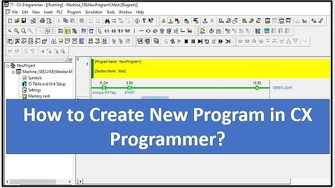 How to create New Program in CX Programmer || How to create New Program in Omron PLC || CX One