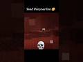 Minecraft moment ☠️😎#shorts #minecraft