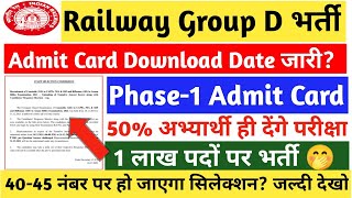 rrb group d admit card 2021 | पहले किसकी परीक्षा ? कितने फेज होंगे rrb group d admit card kab aayega
