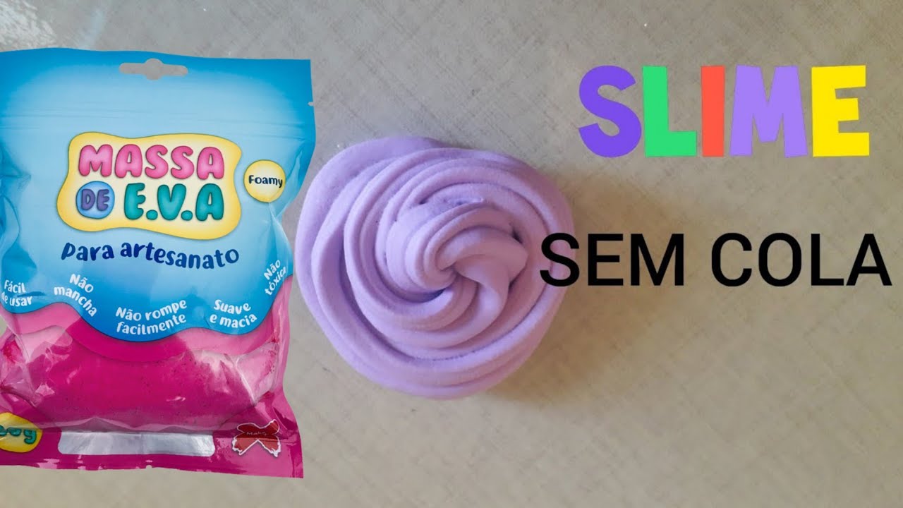 Como Fazer Slime Sem água Boricada E Sem Cola